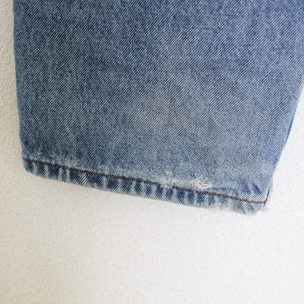 RE-Worked VTG 550 sz 28 crop Patchwork Levi's Reworked Upcycled textural patches - Picture 8 of 9